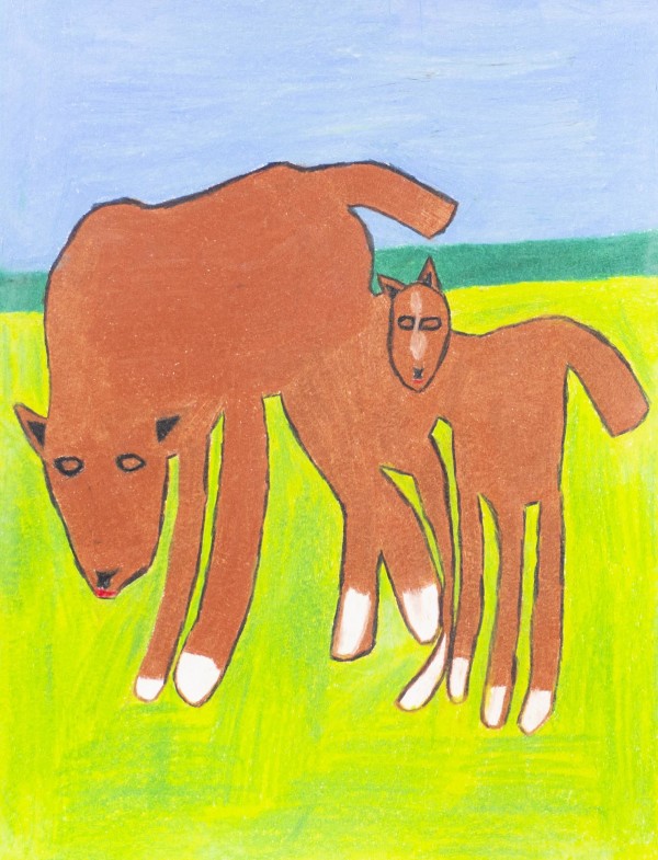 Mama and Baby Horse by Lucy Sokoloff