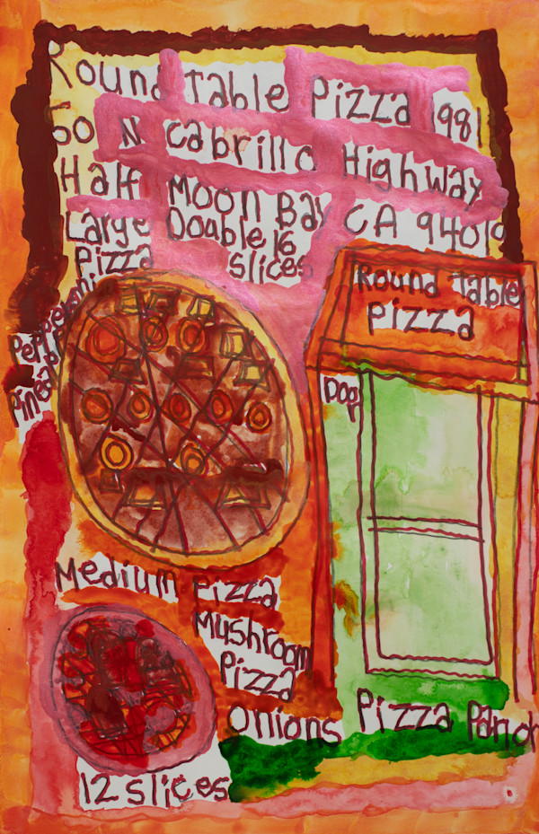 Round Table Pizza 1981 by Megan Olsen