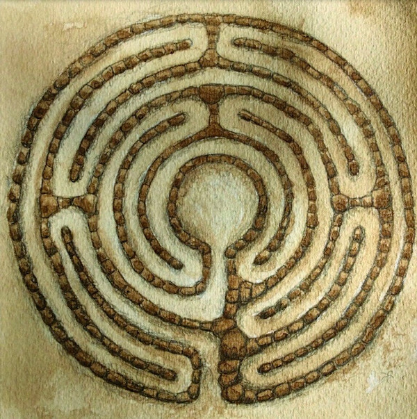 Coffee Labyrinth by Nancy Nichols
