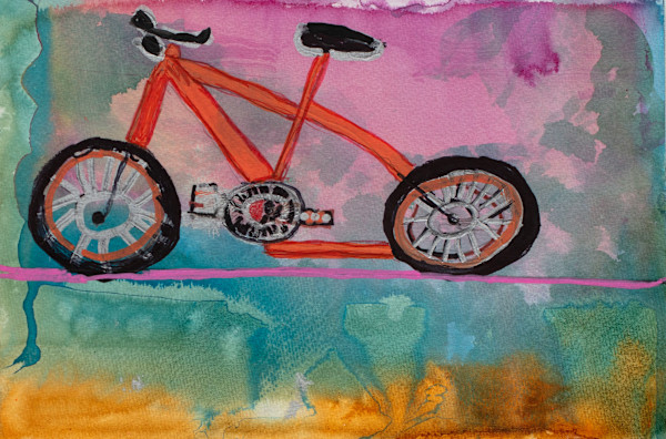 Orange Bike by Patrick Rainey