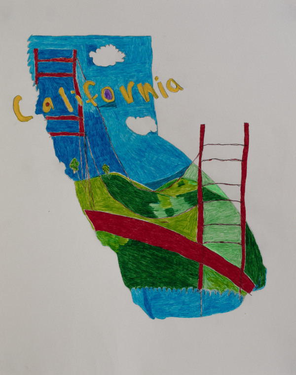 California Map by Rachel Carlin