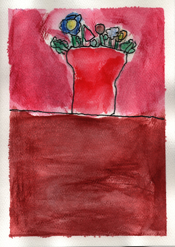 Red Vase by Sarah Stadlin