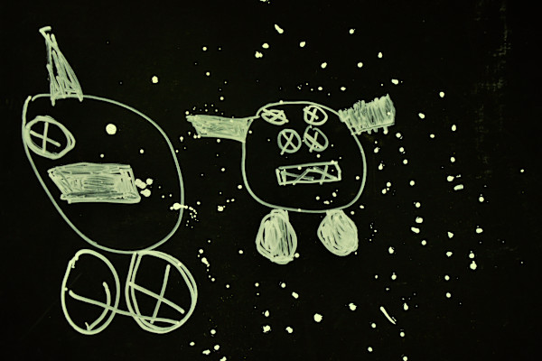 Two friends by Vicki Allen