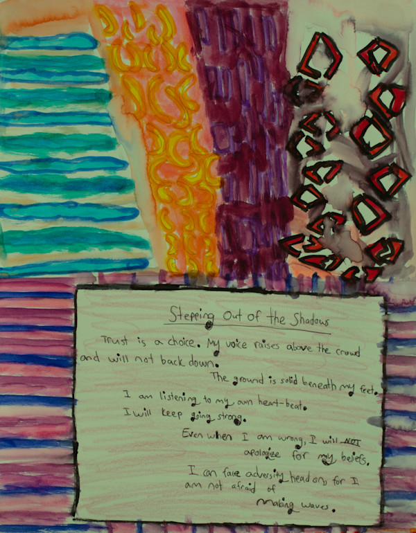 Stepping Out Of Shadow by Zoe Epstein