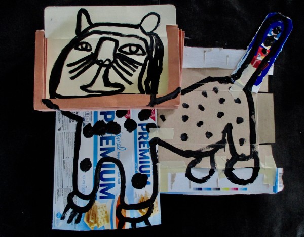 Cardboard Cat by Deborah Cooper