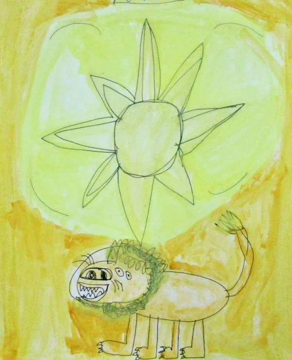 Lion and Sunrise by Elias Herdocia