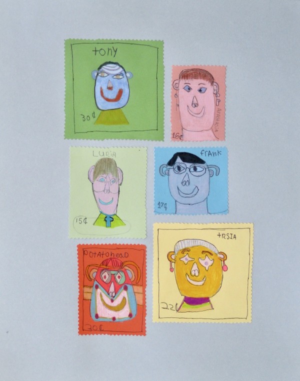 Postage Stamp Heroes by Gill Hines