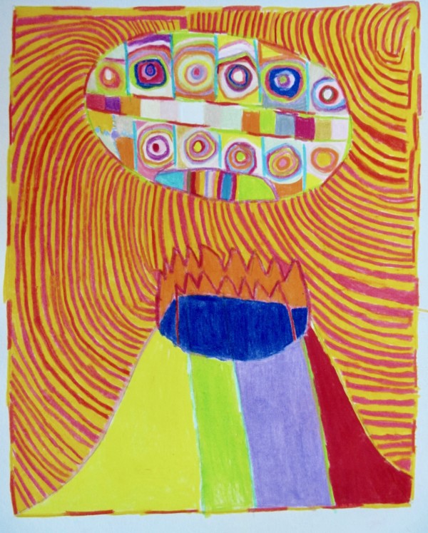 UFO Landing by Gill Hines