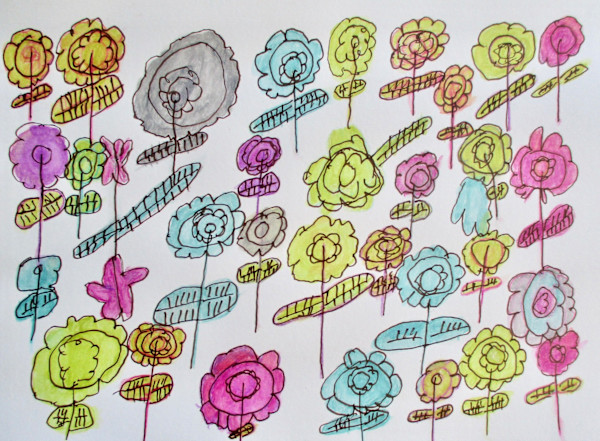 Flowerbed by Jean Coury