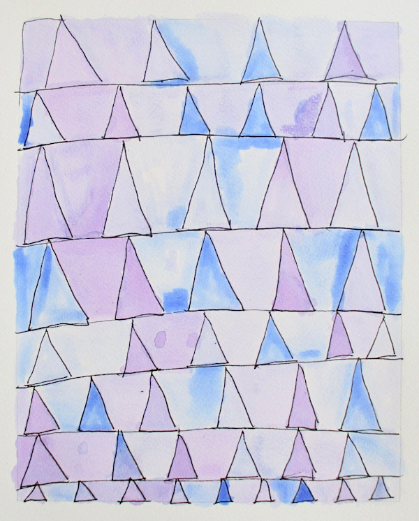 Woven Pattern in Purple by Jean Coury
