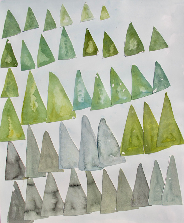 Green Forest by Jennifer Hall