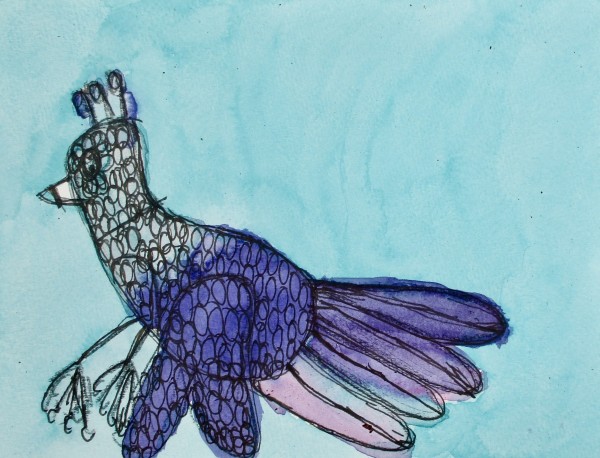 Violet Pheasant by Jennifer Hall