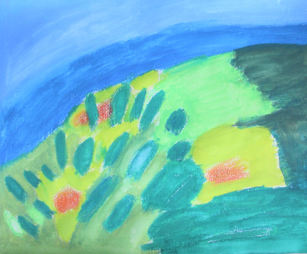 Sunny Flowers/Blue Sky by Jenny Bullock