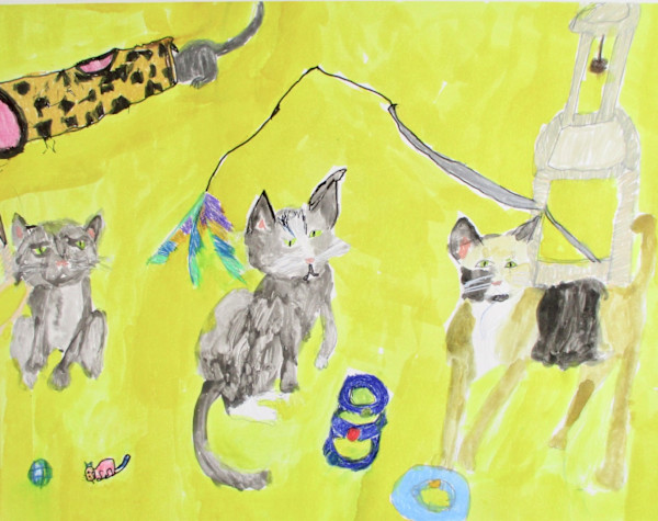 Kitty Play Time by Johnny Wall