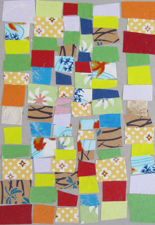 Gray Patchwork by Julie Burnett