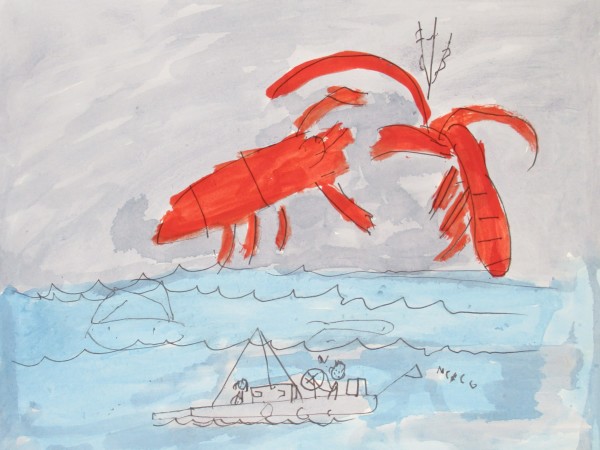 Mega-lobster Battle by Namdar Moshiri
