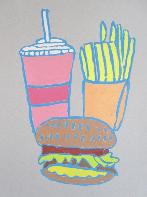 Burger, Shake & Fries by Patricia  Drake