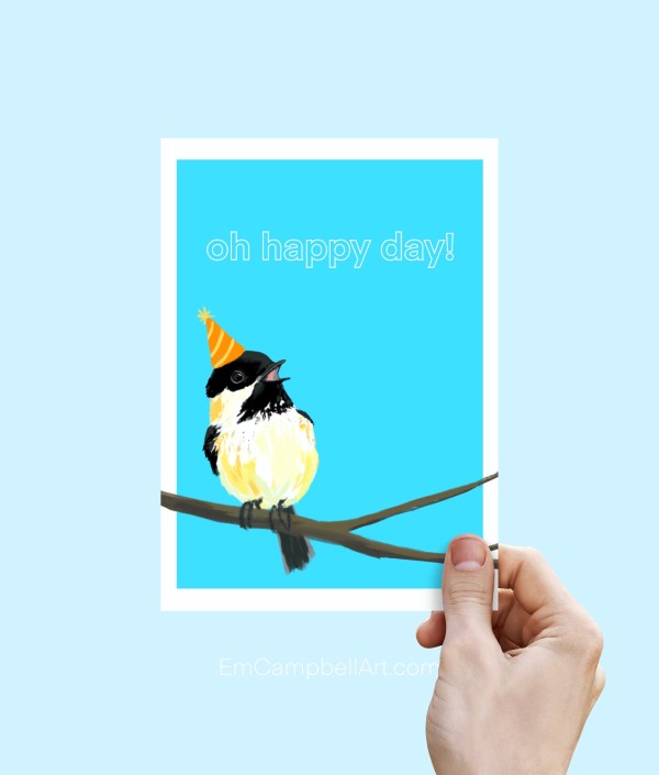 Chickadee Greeting Card