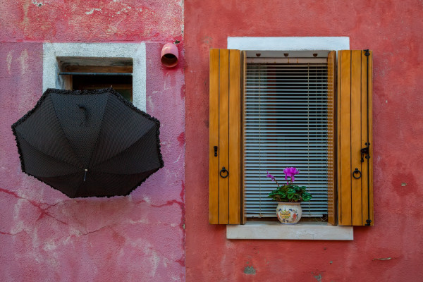 Umbrella, Burano, Italy