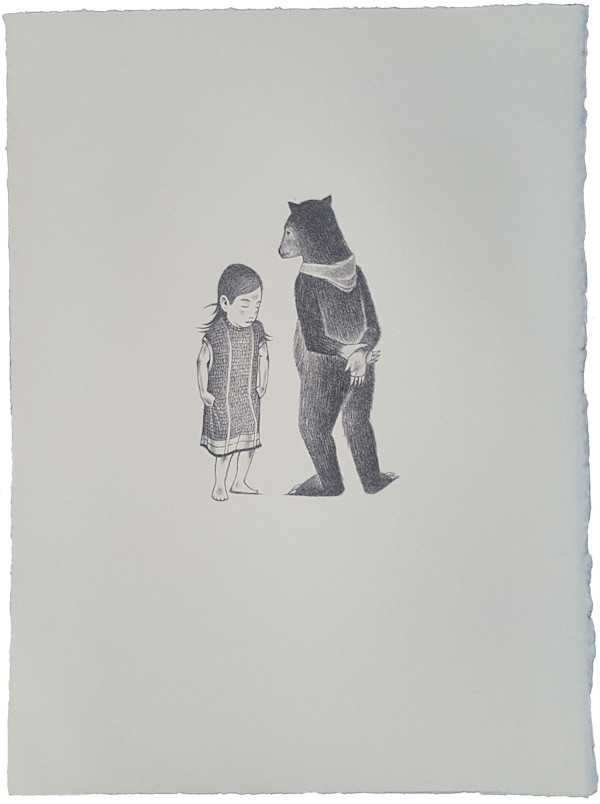 Osito Corrigiendo a niña by Alberto Cruz, Image 1.