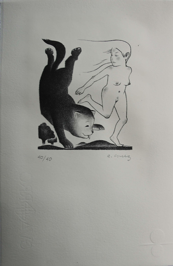 Osito corriendo con niña by Alberto Cruz, Image 1.