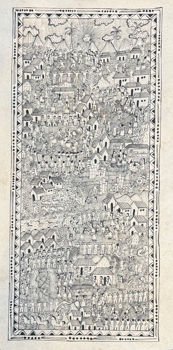Pueblo with Ducks by Tomas Ramirez, Image 1.