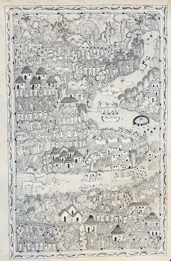 Pueblo with River by Tomas Ramirez, Image 1.
