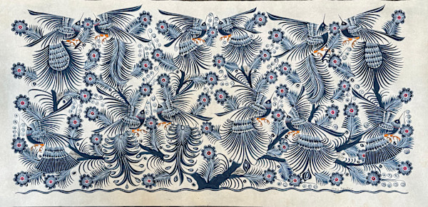 Indigo Birds II by TOMAS RAMIREZ, Image 1.