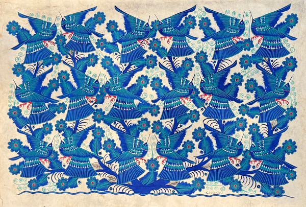 Intense Blue Birds IV by TOMAS RAMIREZ, Image 1.