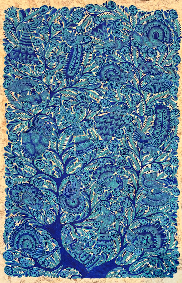 Intense Sapphire Birds VII by TOMAS RAMIREZ, Image 1.