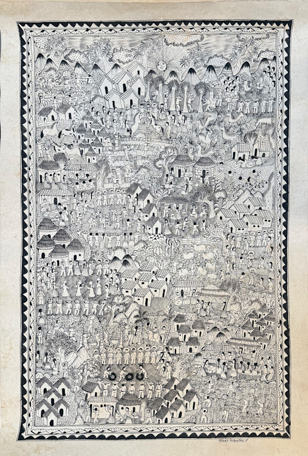 Pueblo with the Coconut Harvest by TOMAS RAMIREZ, Image 1.