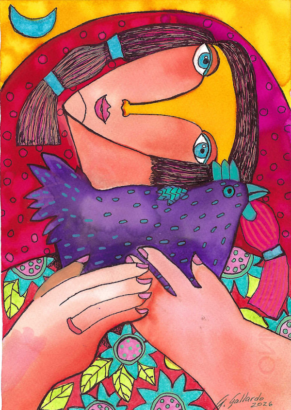 la gallina morada by ALICIA GALLARDO