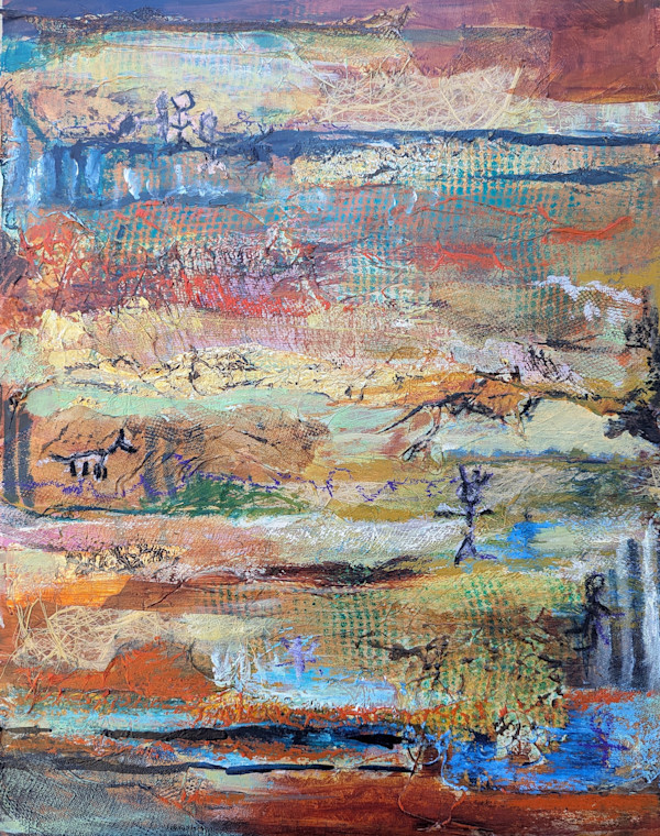 Strata with Petroglyphs by Jillian Goldberg