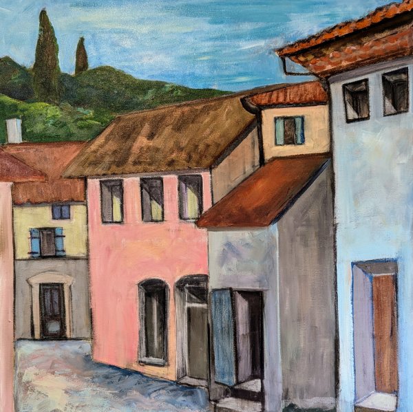 Village Street by Jillian Goldberg