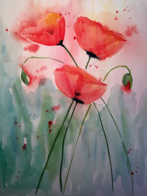 Poppies III by Patti Claassen