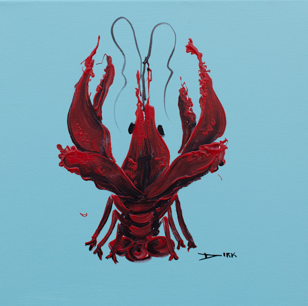 Crawfish on canvas #16 by Dirk Guidry, Image 1.