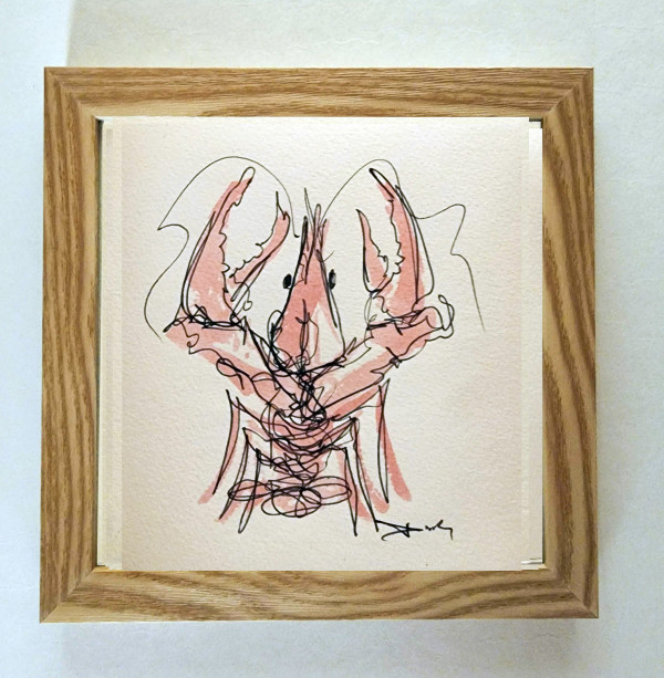 Crawfish on paper #12 by Dirk Guidry