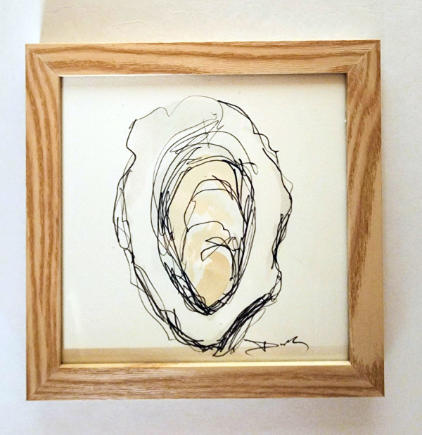 Oyster on paper #1 by Dirk Guidry