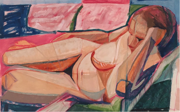 Reclining Nude by Susan Dansereau
