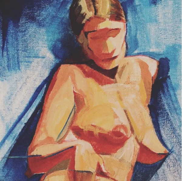 Blue Nude II by Susan Dansereau