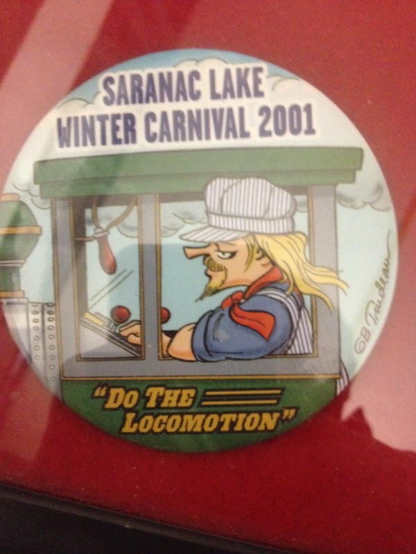 "Do the Locomotion -- 2001 Saranac lake winter Carnival" by Garry Trudeau