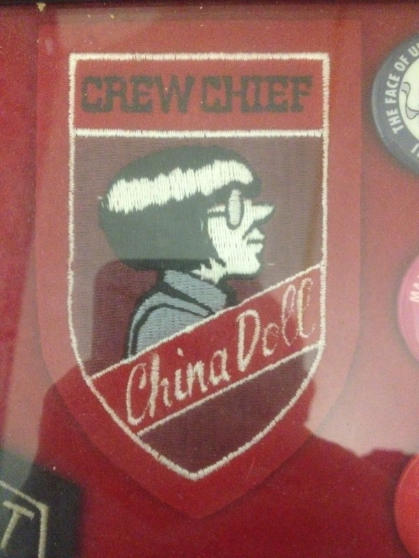 "Crew Chief China Doll" -- patch by Garry Trudeau