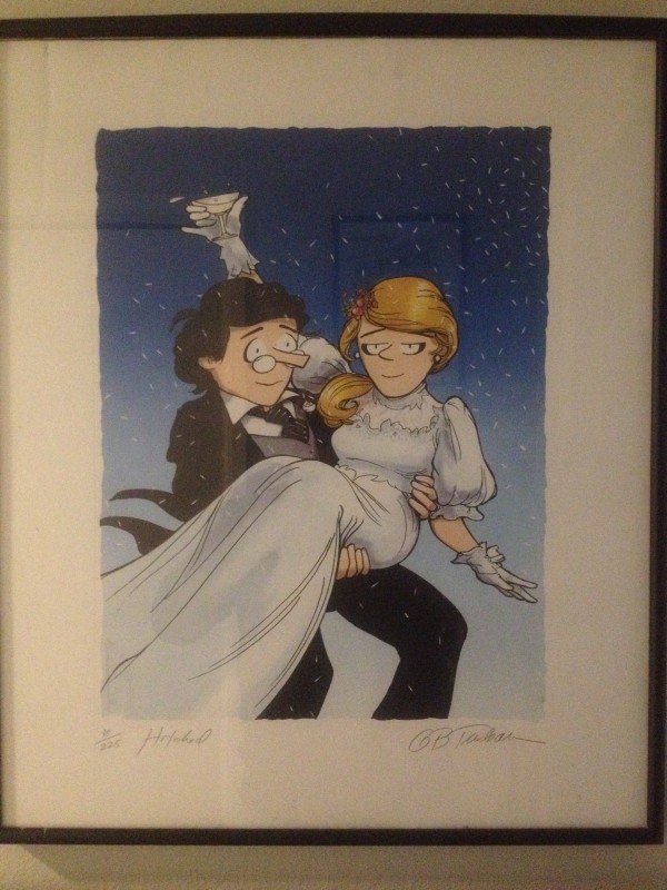 "Mike's Wedding Day" -- Signed by Garry Trudeau