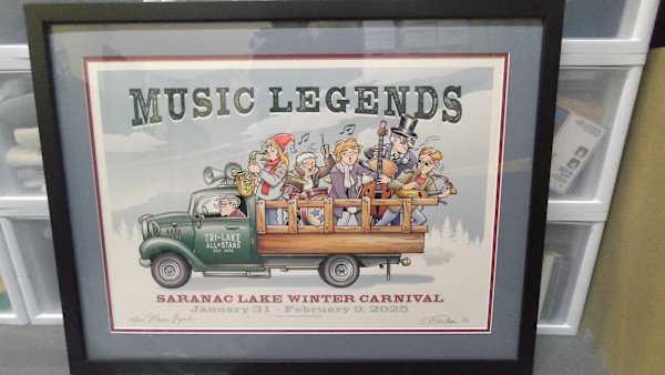 Saranac Lake Winter Carnival 2025 - "MUSIC LEGENDS" by Garry Trudeau, Image 1.