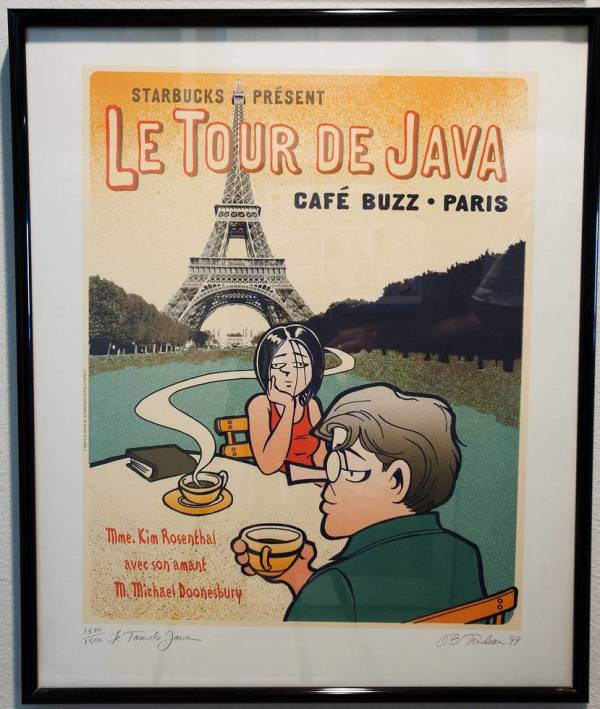 "Le Tour De Java" -- Signed by Garry Trudeau