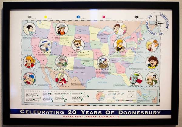 "Map -- Celebrating 20 Years of Doonesbury" by Garry  Trudeau