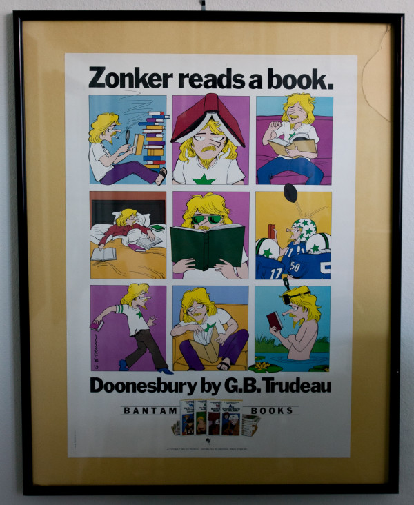"Zonker Reads a Book" by Garry Trudeau