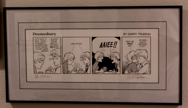 "Hold Me" -- Signed by Garry Trudeau