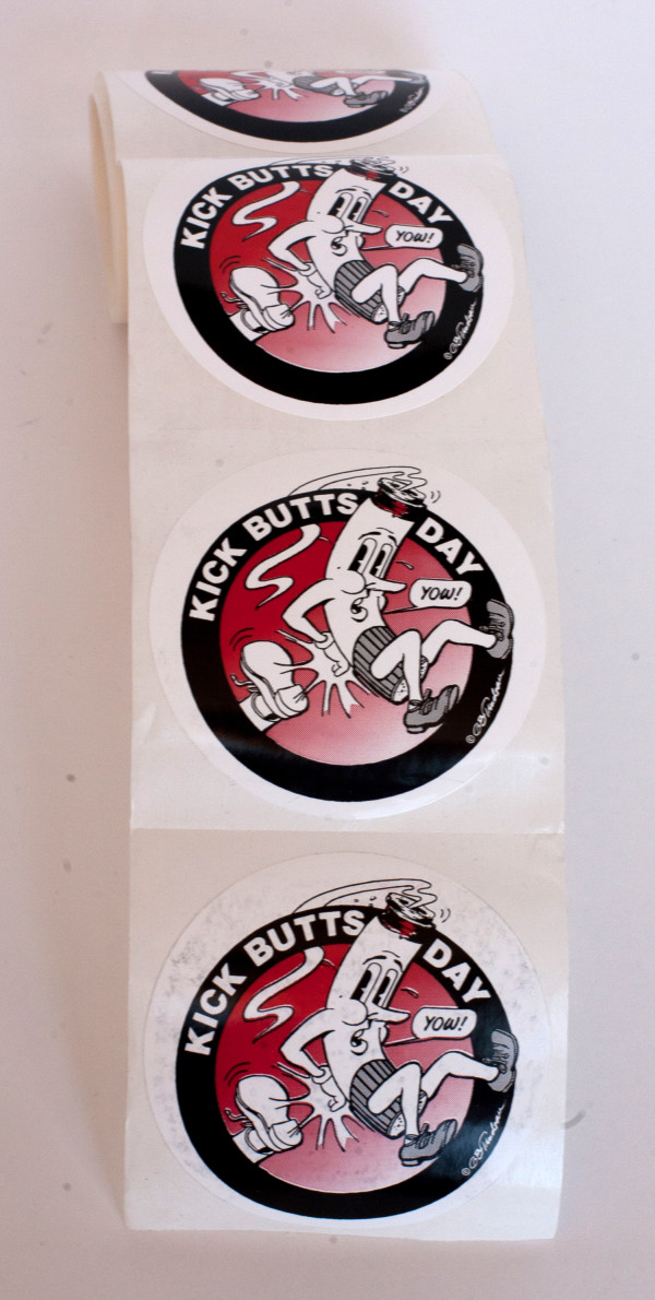 "Kick Butts Day - Sticker Roll"