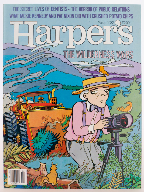 "Harper's - The Wilderness Wars" by Garry  Trudeau